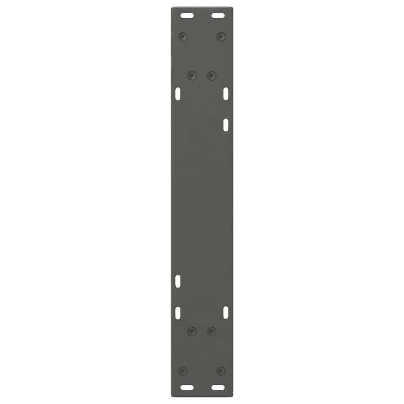 Picioare masă de sufragerie, 2 buc., antracit, 60x(72-73,3) cm, oțel