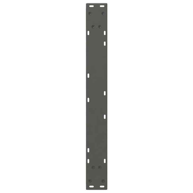 Picioare masă de sufragerie, 2 buc., antracit, 70x(72-73,3) cm, oțel