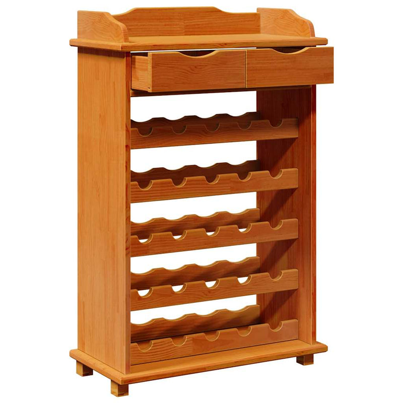 Raft pentru vin Maro 58 x 28 x 90 cm Lemn de pin masiv
