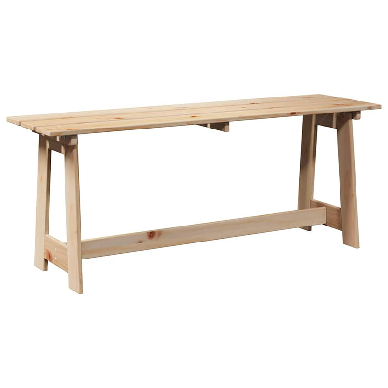 Bancă de exterior natural 119 x 37 x 47 cm Lemn de pin masiv