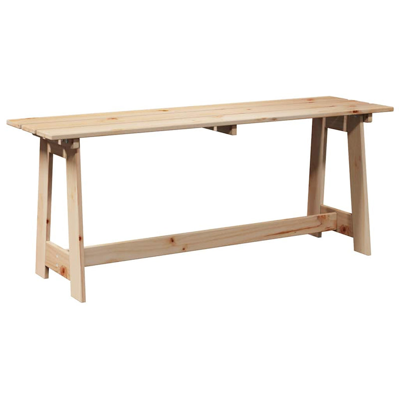 Bancă de exterior natural 119 x 37 x 47 cm Lemn de pin masiv
