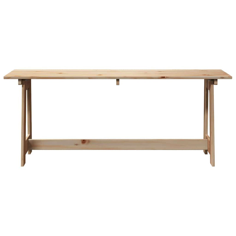 Bancă de exterior natural 119 x 37 x 47 cm Lemn de pin masiv