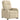 Fotoliu electric rabatabil cu ridicare, crem, textil