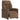 Fotoliu rabatabil electric, maro, material textil