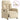 Fotoliu rabatabil electric, crem, material textil