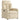Fotoliu rabatabil electric, crem, material textil
