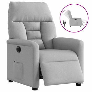 Scaun reclinabil electric Cloud Grey Fabric