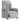 Scaun reclinabil electric Cloud Grey Fabric