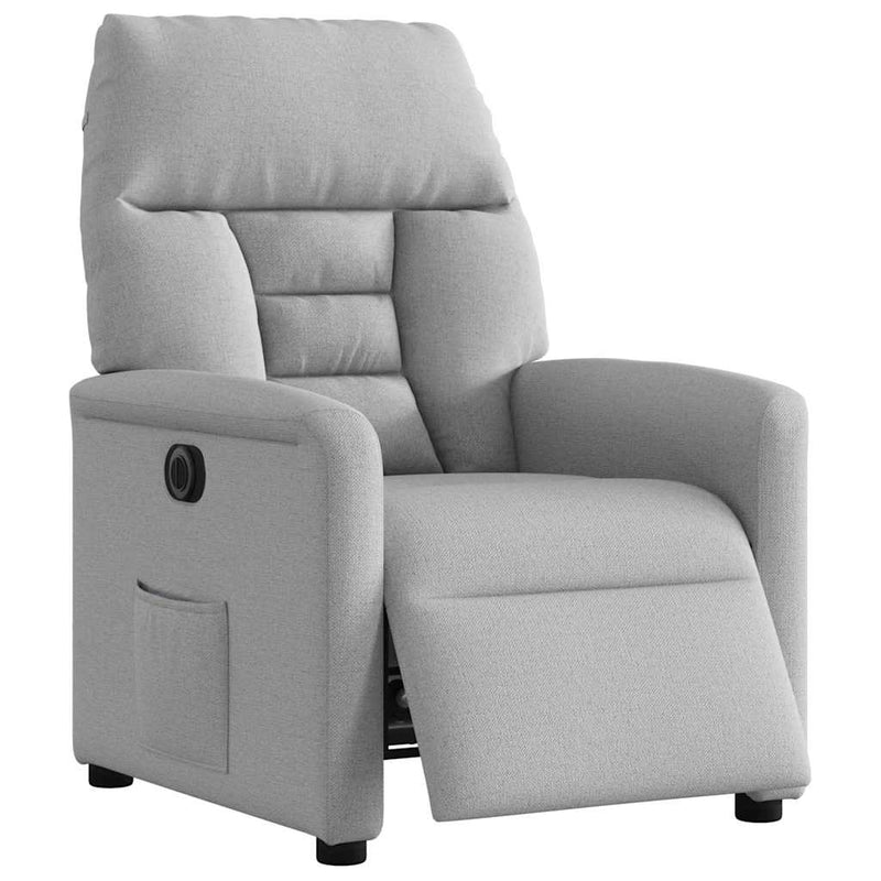 Scaun reclinabil electric Cloud Grey Fabric