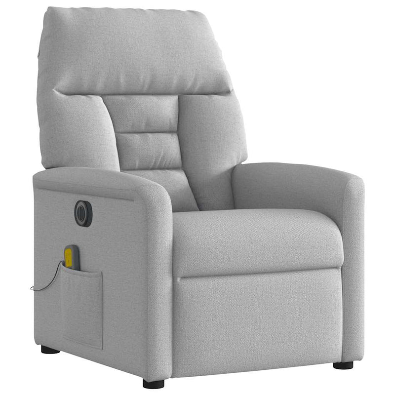 Scaun reclinabil electric pentru masaj Cloud Grey Fabric