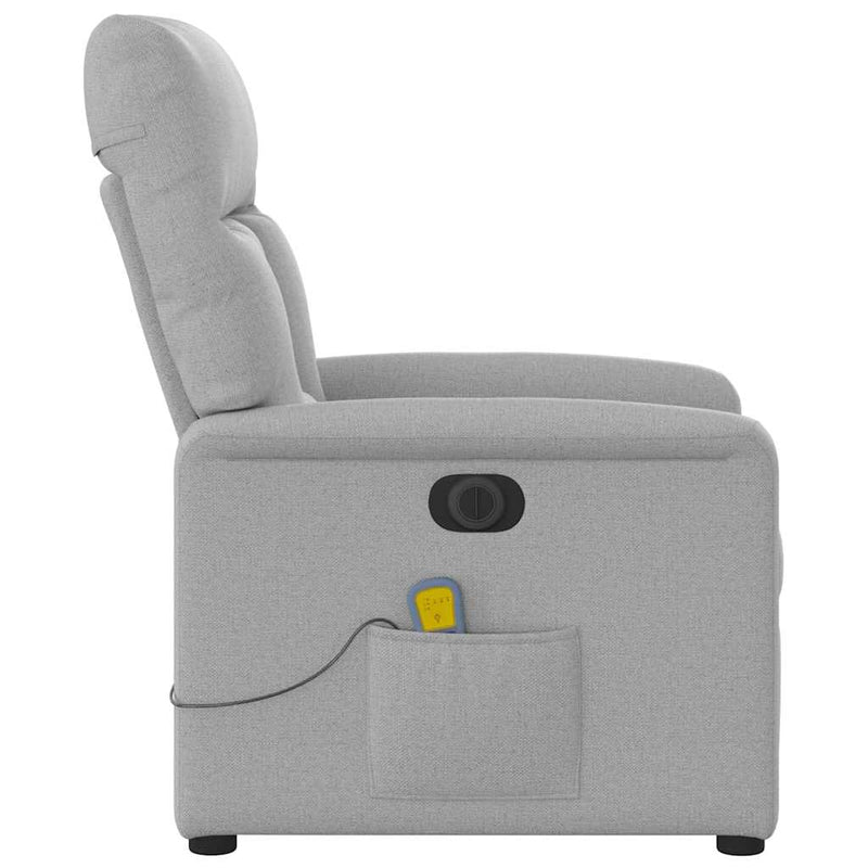 Scaun reclinabil electric pentru masaj Cloud Grey Fabric