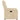 Fotoliu rabatabil electric cu ridicare, crem, microfibră