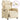 Fotoliu rabatabil electric, crem, material textil