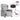 Scaun reclinabil electric pentru masaj Cloud Grey Fabric