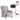 Scaun reclinabil electric Cloud Grey Fabric