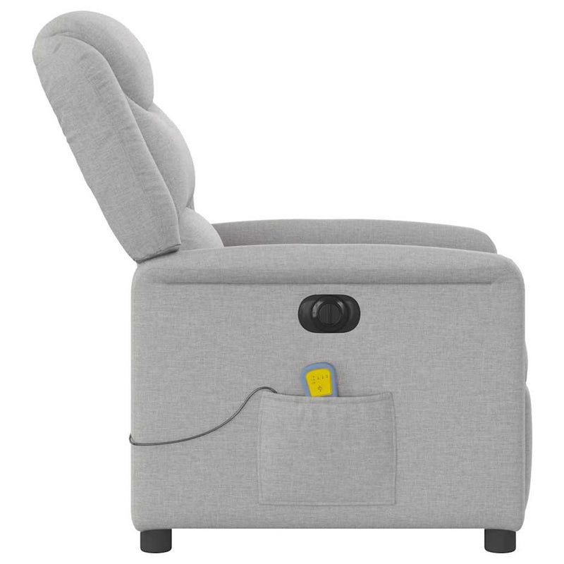 Scaun reclinabil electric pentru masaj Cloud Grey Fabric