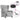 Scaun reclinabil electric Cloud Grey Fabric