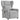 Scaun reclinabil electric pentru masaj Cloud Grey Fabric