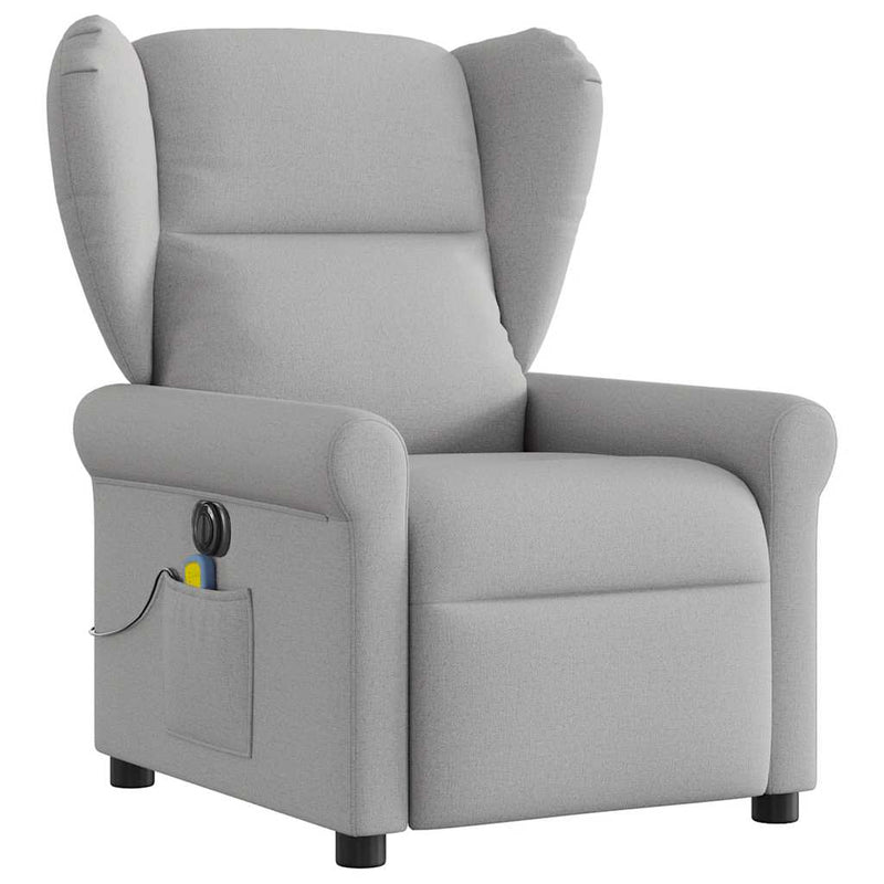 Scaun reclinabil electric pentru masaj Cloud Grey Fabric