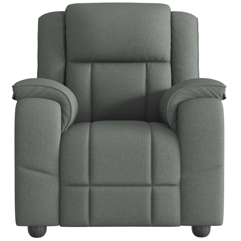 Fotoliu rabatabil gri închis, material textil