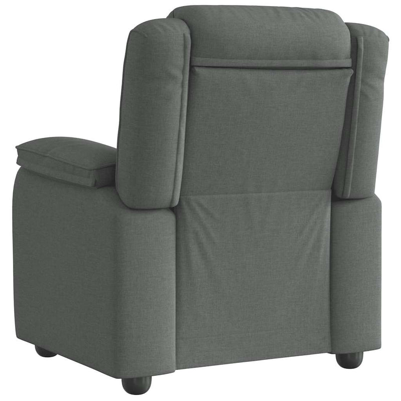 Fotoliu rabatabil gri închis, material textil