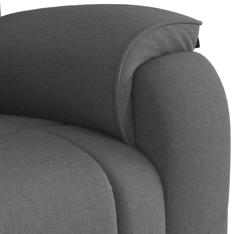 Fotoliu rabatabil gri închis, material textil