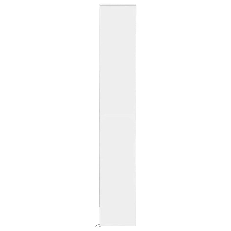Dulap cu LED, alb, 36x32,5x200 cm, lemn prelucrat