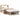 Cadru de pat fără saltea, 90x200 cm, lemn masiv pin