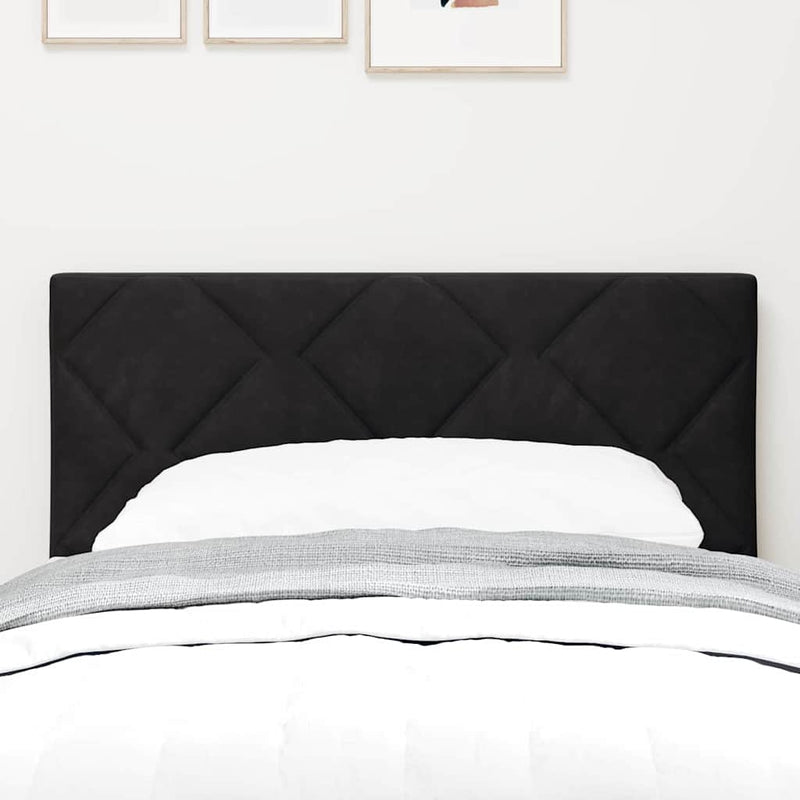 Tăblie LED Negru 80 cm Catifea