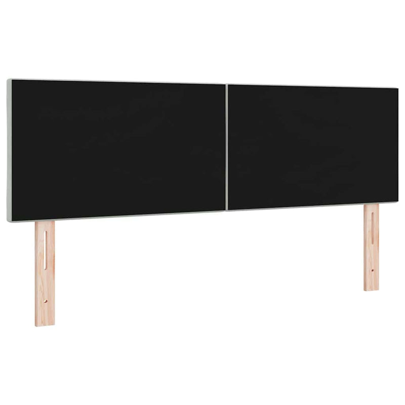 Tăblie LED Gri deschis 160 cm Catifea