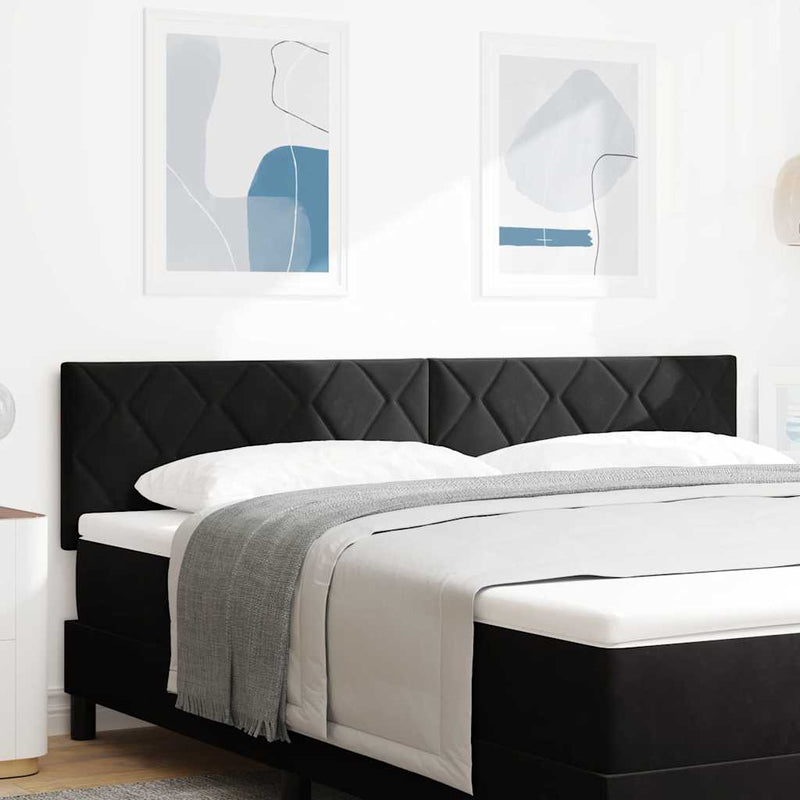 Tăblie LED Negru 180 cm Catifea