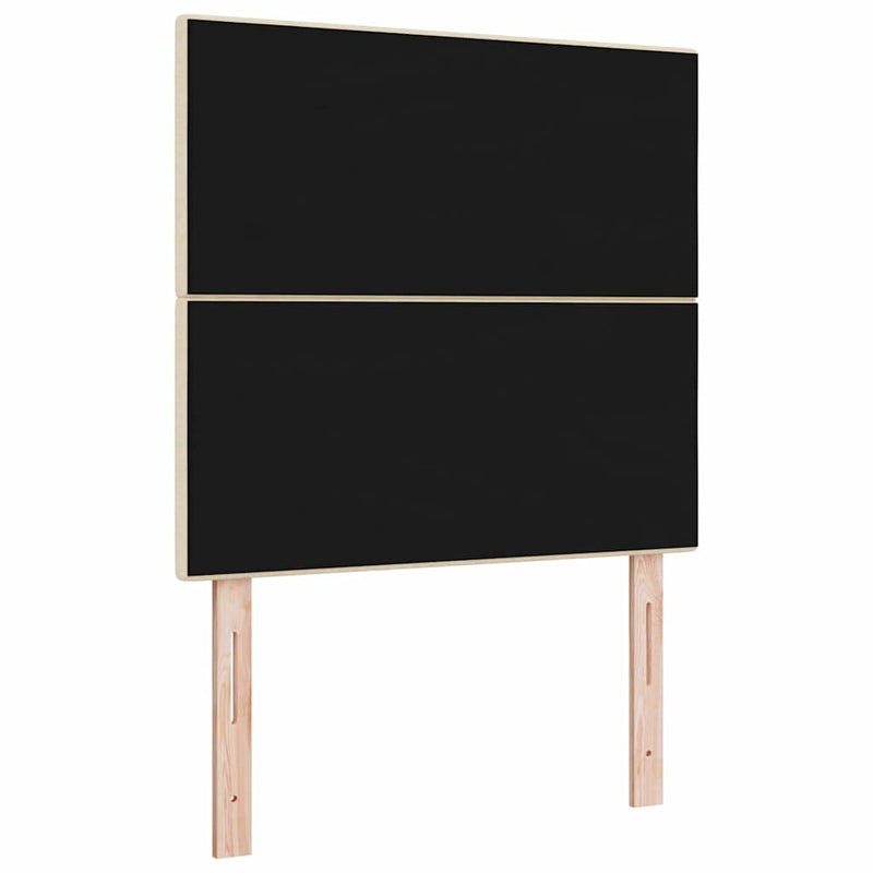 Tăblie LED cu benzi LED cu headboard Manual Crem 80 cm țesătură