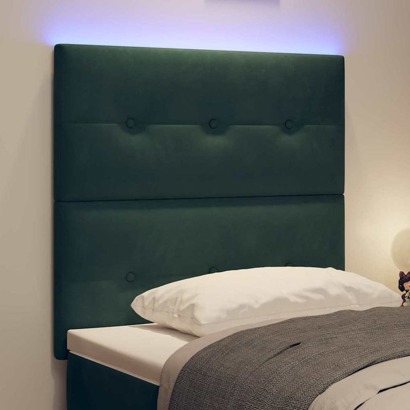 Tăblie LED cu benzi LED Manual Verde 90 cm Catifea