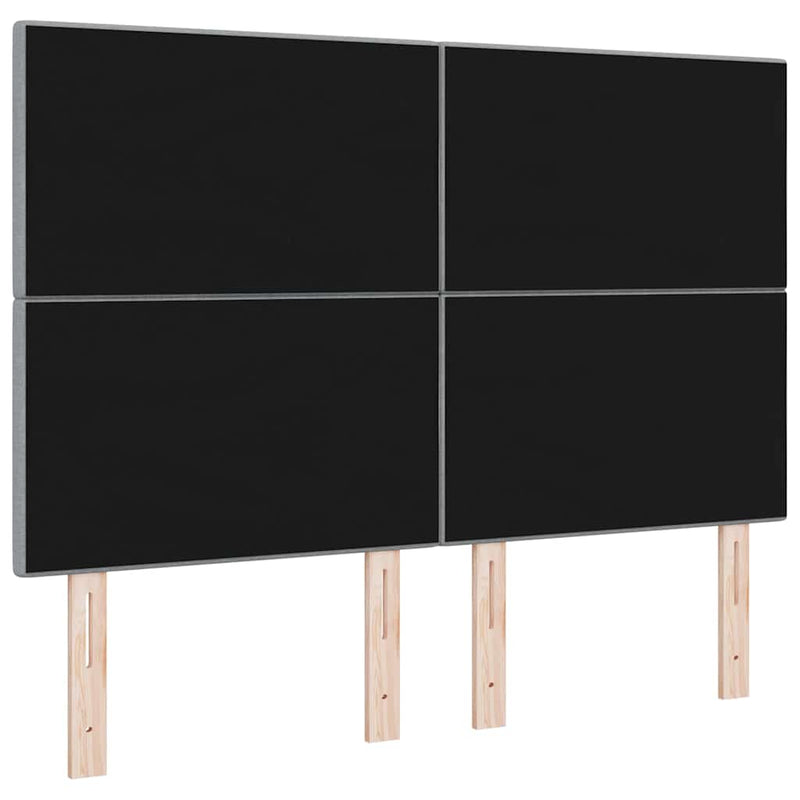 Tăblie LED cu benzi LED Manual Gri deschis 160 cm țesătură