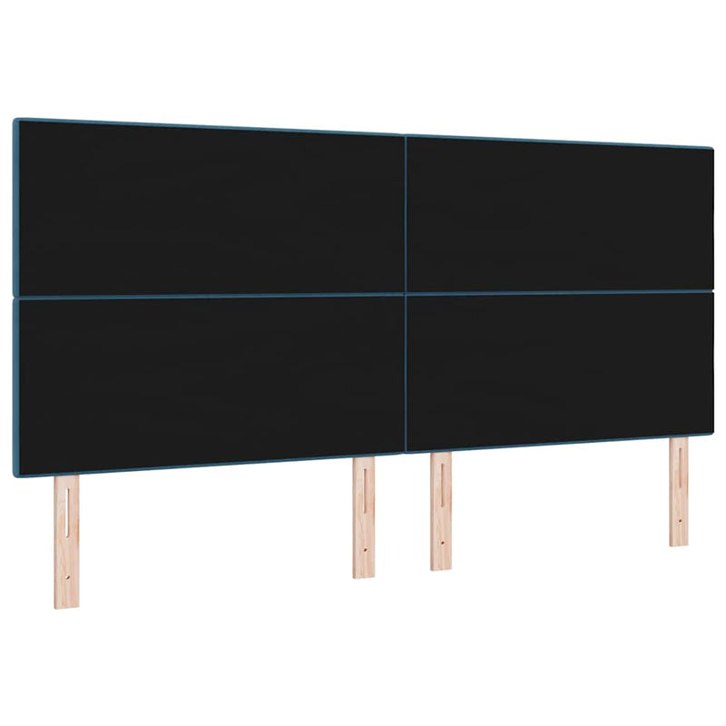 Tăblie LED cu benzi LED Manual albastru 200 cm Catifea