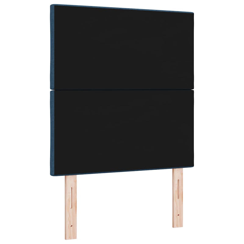 Tăblie LED albastru 80 cm țesătură