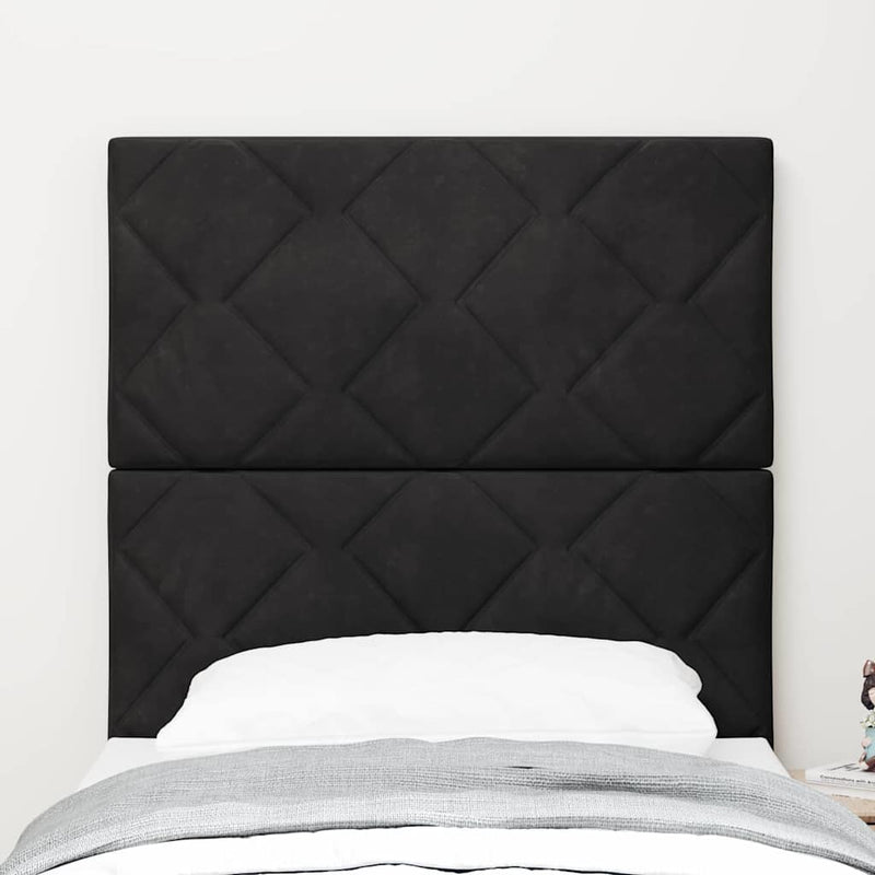 Tăblie LED Negru 80 cm Catifea