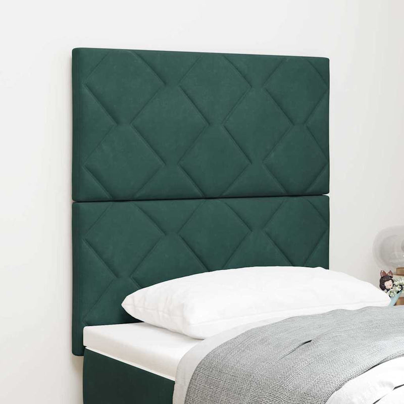 Tăblie LED Verde închis 80 cm Catifea