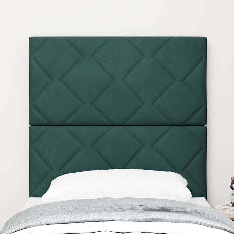 Tăblie LED Verde închis 80 cm Catifea