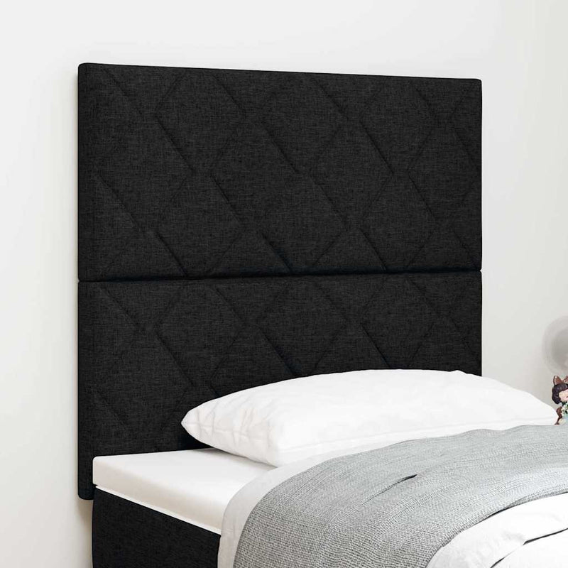 Tăblie LED Negru 90 cm țesătură