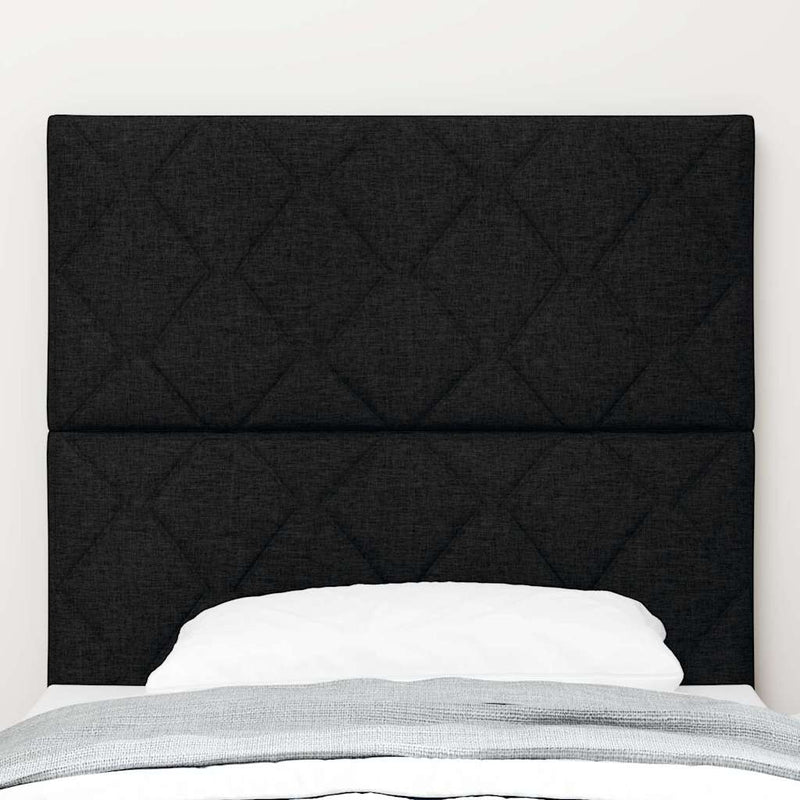 Tăblie LED Negru 90 cm țesătură