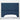 Tăblie LED albastru 90 cm țesătură