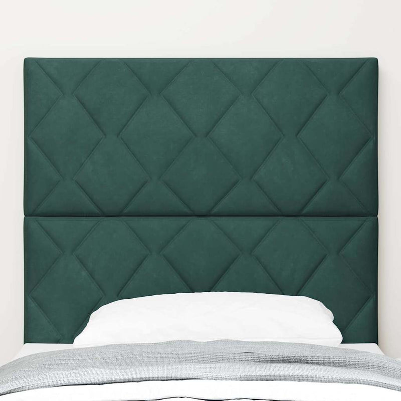 Tăblie LED Verde închis 90 cm Catifea