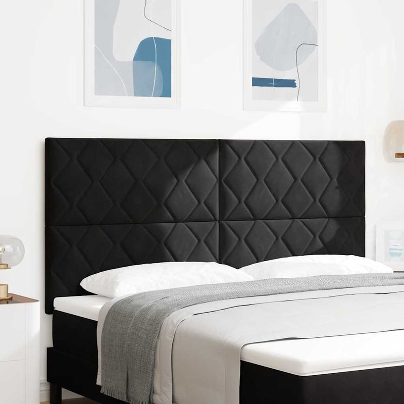 Tăblie LED Negru 180 cm Catifea