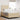 Pat cu arcuri cu headboard Crem 120 x 190 cm țesătură