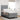 Pat cu arcuri cu headboard Gri deschis 90 x 190 cm țesătură