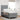 Pat cu arcuri cu headboard Gri deschis 100 x 200 cm țesătură