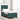 Pat cu arcuri cu headboard Verde închis 80 x 200 cm Catifea