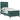 Pat cu arcuri cu headboard Verde închis 80 x 200 cm Catifea