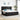 Pat cu arcuri cu headboard Negru 200 x 200 cm Catifea